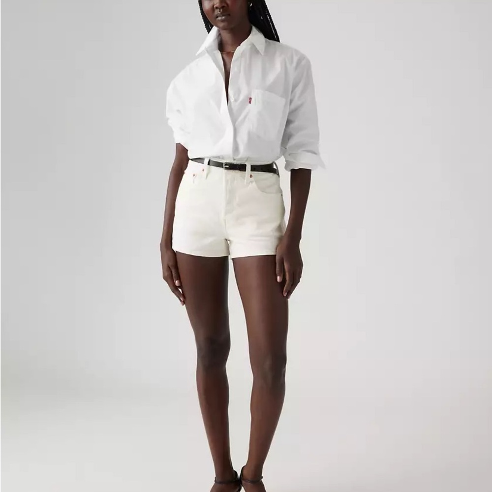Levi's White Jean Shorts for Women